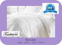 Comforter:  KING ~ 107in x 96in ~ 100% HUNGARIAN Goose Down ~ Elegans