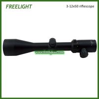 3-12X50mm Rifle Scope - Long Range Waterproof Hunting Scope, Illuminated Red/Green Reticle