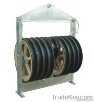 Overhead Power Line Transmission Conductor Stringing Block