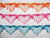 Sequins Beaded Trim with Hanging Beads Width 9.5cm (TM008)