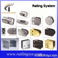 stainless steel handrail glass clamp