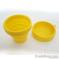 100% Food Grade Colorful Silicone Folded Cup