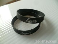 black eternity wristband for funeral adult size custom custom texts &amp;