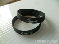 black eternity wristband for funeral adult size custom custom texts &