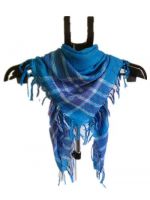 head sqare scarf,PRINCE SQUARE SCARF,Blue, white, red plaid scarf, breathable, soft, hollow design