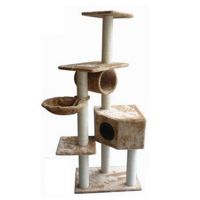 Fleece fabric cat tree