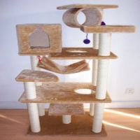 Fleece fabric cat tree