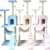 Short plush with a stair cat climbing frame