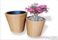 pvc rattan pots