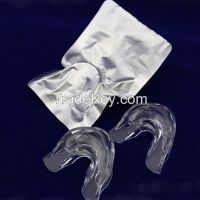 CP / HP or non peroxide gel prefilled teeth whitening mouth piece