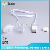 2016 New style mini led teeth whitening light with double tray