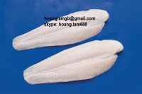 frozen pangasius fillet skinless, boneless, red meat off, fat off, well-trimmed