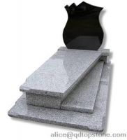 grey granite tombstone