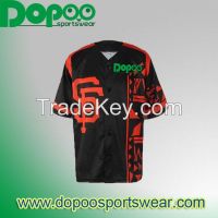 2016 Dopoo Custom breathable baseball jersey,sublimated baseball top shirts