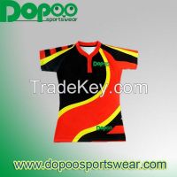 Design customized sport t-shirts cricket jersey pattern team wear