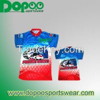100% polyester sublimation cricket polo shirt cricket jersey