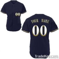 Brewers Blue Alternate Any Name Any # Custom Jersey Baseball Uniforms