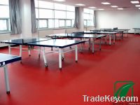 Vinly Table Tennis Pvc Sports Floor In Red Color