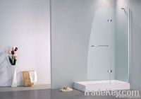 Bath screen shower screen over bath tub