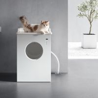 Innovative Automatic Litter Box Self-Flushing Self-Washing Cat litter Box cat toilet best product of cat