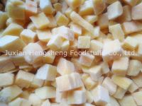 Frozen sweet potato dice