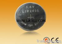 rechargeable battery. button battery