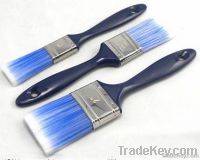 wooden handle synthetic filament paint brush