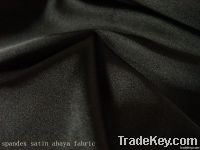 Formal Black Satin  Abaya Fabric