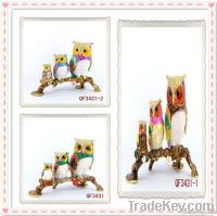 owl shaped metal jewelry box, animal shaped metal trinket box()QF3421)