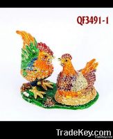 chicken shaped art handwork gift items (QF3491)