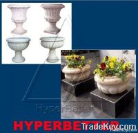 Natural garden granite flower pot
