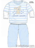 Babies Double Layered Long Sleeve and Pant Set