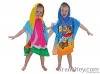 Children Hooded Poncho Towel