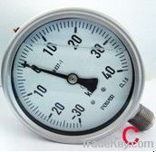 All SS oil filled pressure gauge