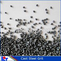 Steel grit for sand blasting with high efficiency