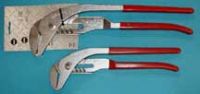 2 piece pipe wrench plier set