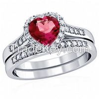Factory Direct Hot Sale New Model Heart Shape Nipple Love Forever Wedding Ring