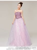 pink and purple PARTY DRESS