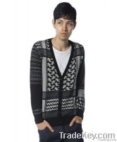 men's v-neck fashion knitwear