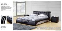 high quality soft bed/round bed/leather bed-1001