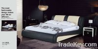 high quality soft bed/round bed/leather bed-9012
