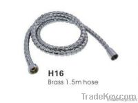 S/S chrome shower hose with brass interface