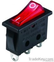 High current single pole illuminated rocker switch with UL, VDE, ENEC certificates