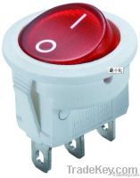 Round rocker switch with light with UL, VDE, ENEC safety certificate