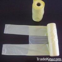 C-folded T-shirt bags on roll