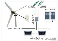 600W streetlight wind & solar system