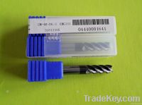 Solid carbide coated 4 flutes flat end mill