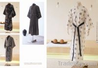 kimono style or tuxedo style bathrobe for hotel use only