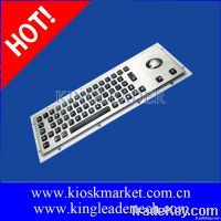 Stainless steel backlight keyboard with LED individually-lit keys