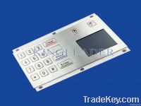 Rugged industrial numberic keypad with touchpad